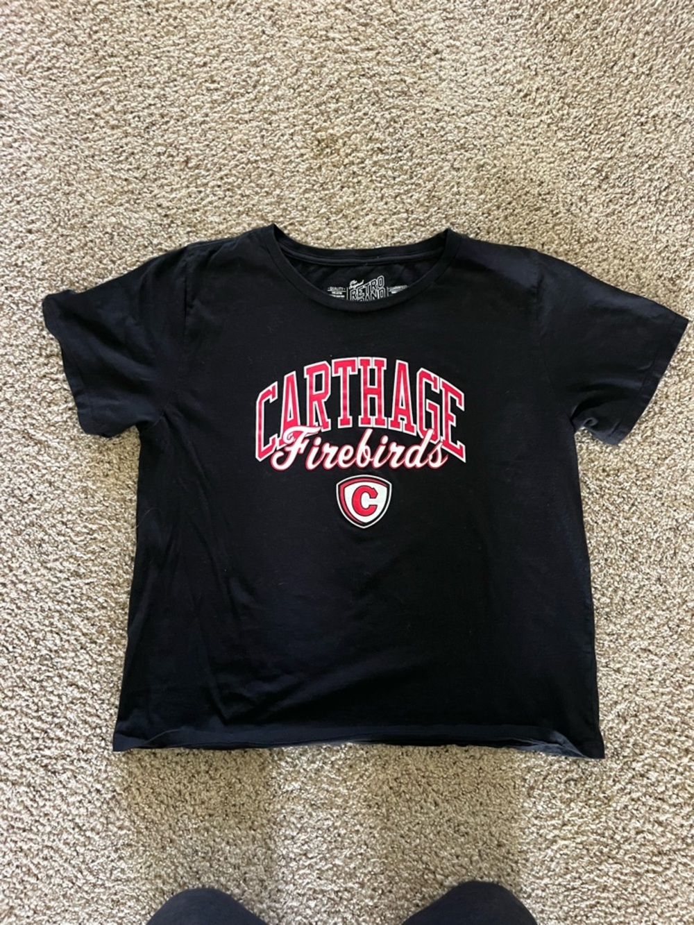XL Carthage Firebirds Black Graphic Women’s T-Shirt